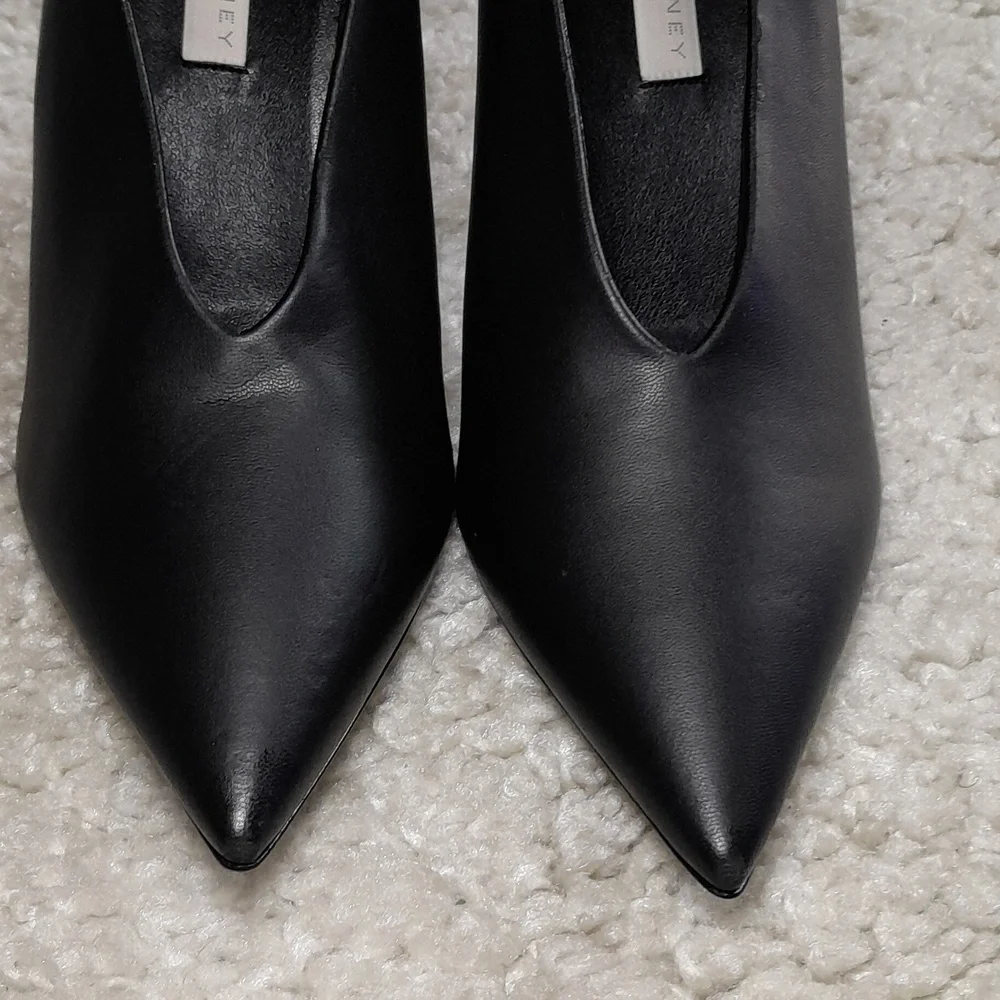 STELLA MCcartney BLACK Scarpo Sligo V VAMP PUMPS Size 9